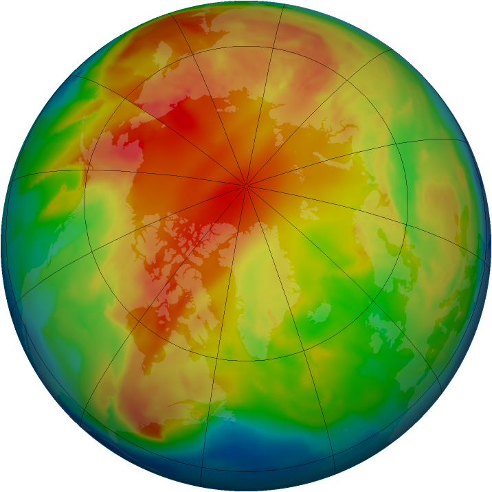 Arctic ozone map for 17 February 2013